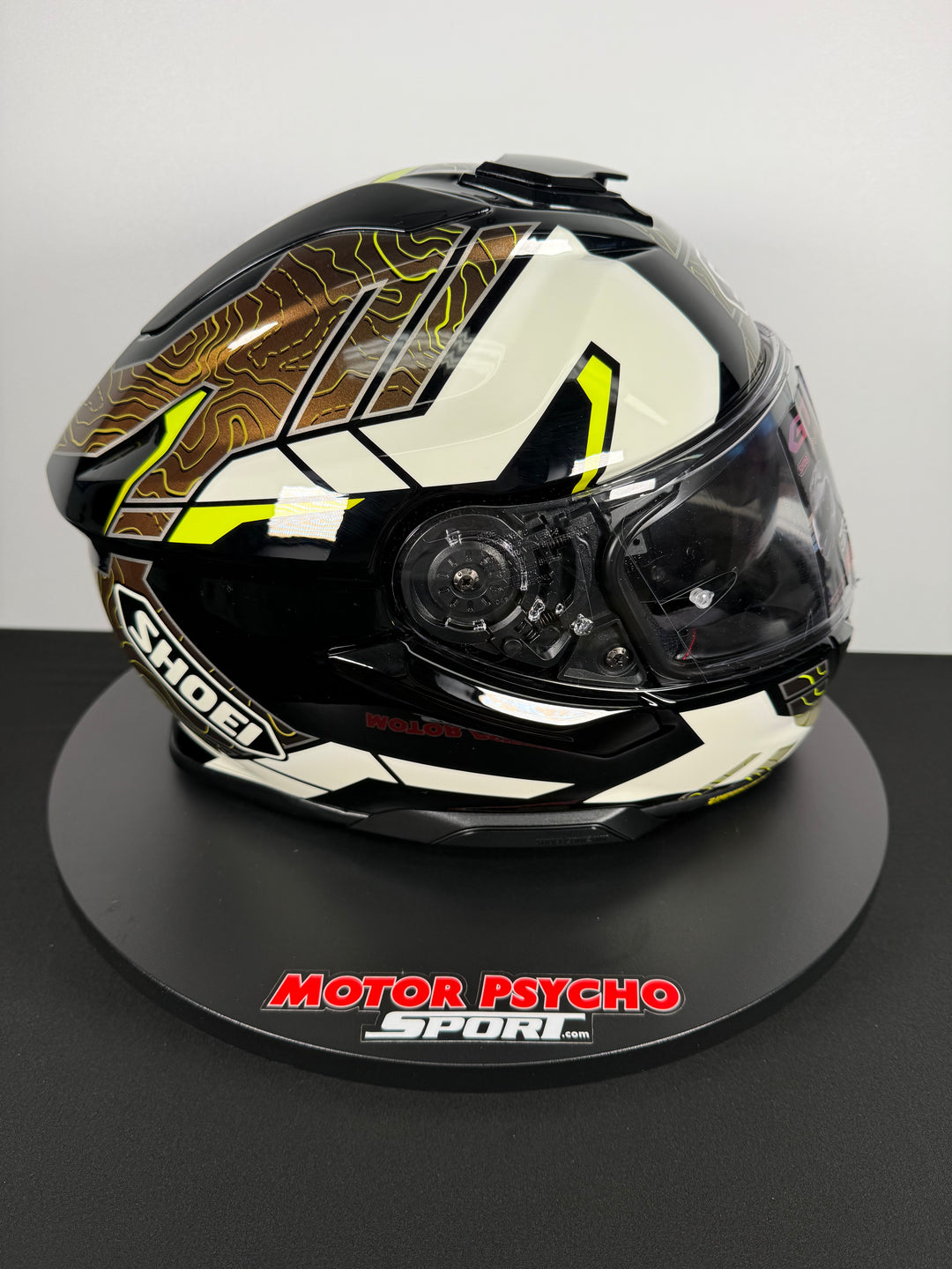 Shoei GT-Air 3 Hike Helmet - TC-11 Khaki/White/Hi-Viz - Size Large - USED / OPEN BOX - FINAL SALE / NO RETURNS