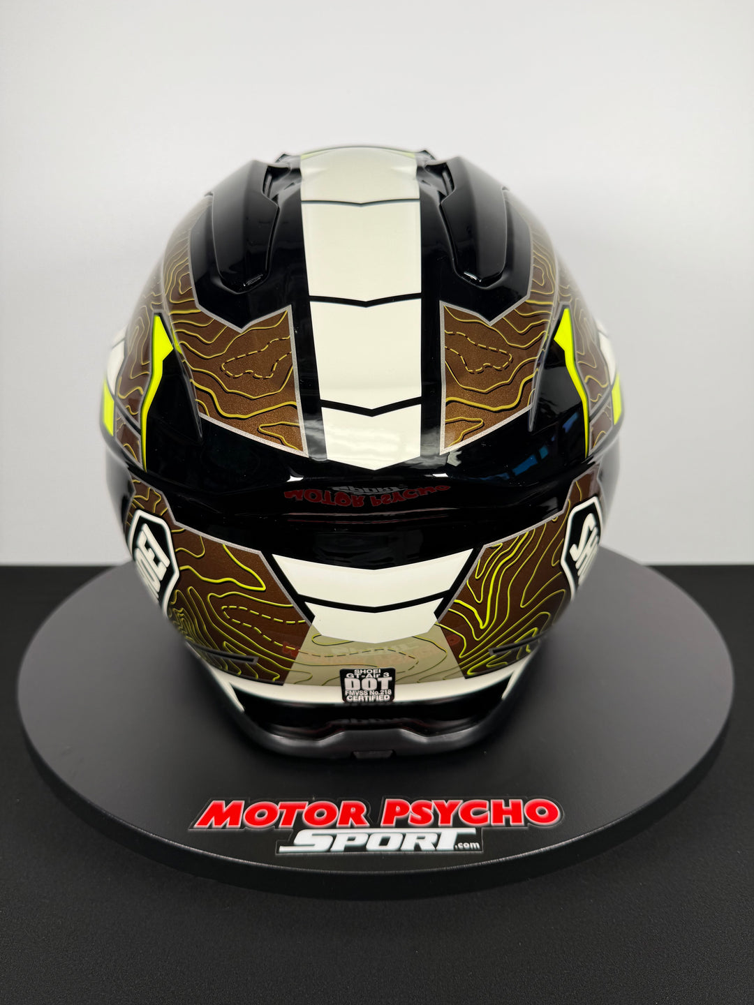 Shoei GT-Air 3 Hike Helmet - TC-11 Khaki/White/Hi-Viz - Size Large - USED / OPEN BOX - FINAL SALE / NO RETURNS