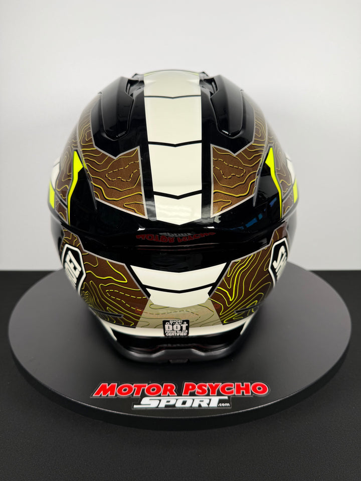Shoei GT-Air 3 Hike Helmet - TC-11 Khaki/White/Hi-Viz - Size Large - USED / OPEN BOX - FINAL SALE / NO RETURNS