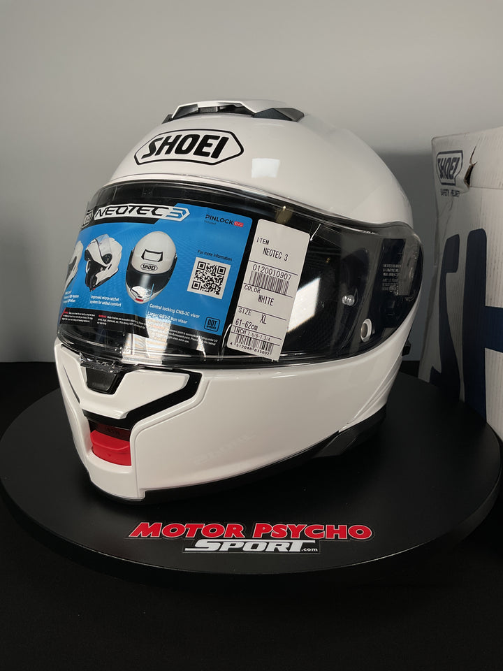 Shoei Neotec 3 Modular Helmet - Gloss White - Size XL - Open Box