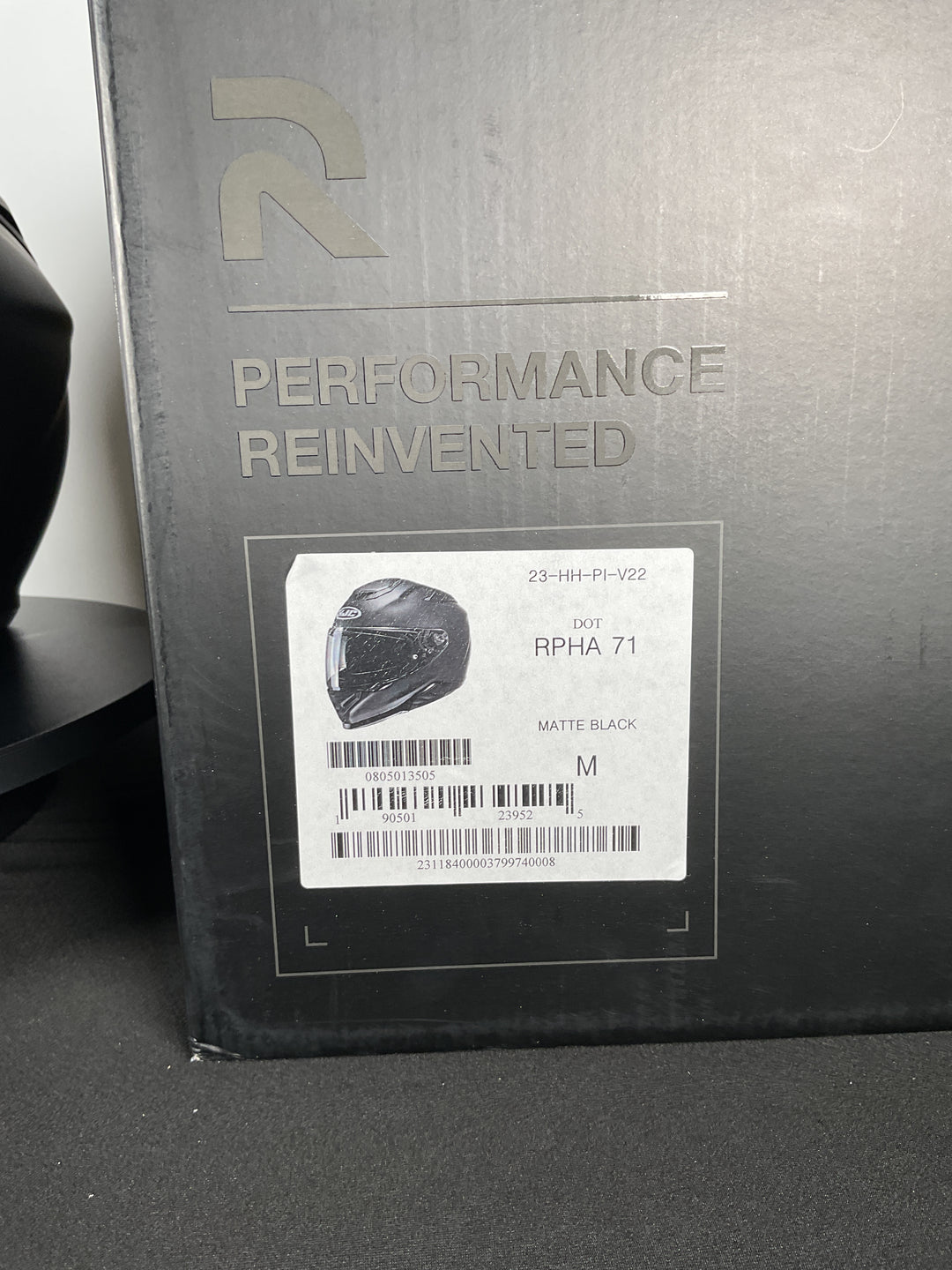 HJC RPHA 71 HELMET - MATTE BLACK - Size M - Used Open Box