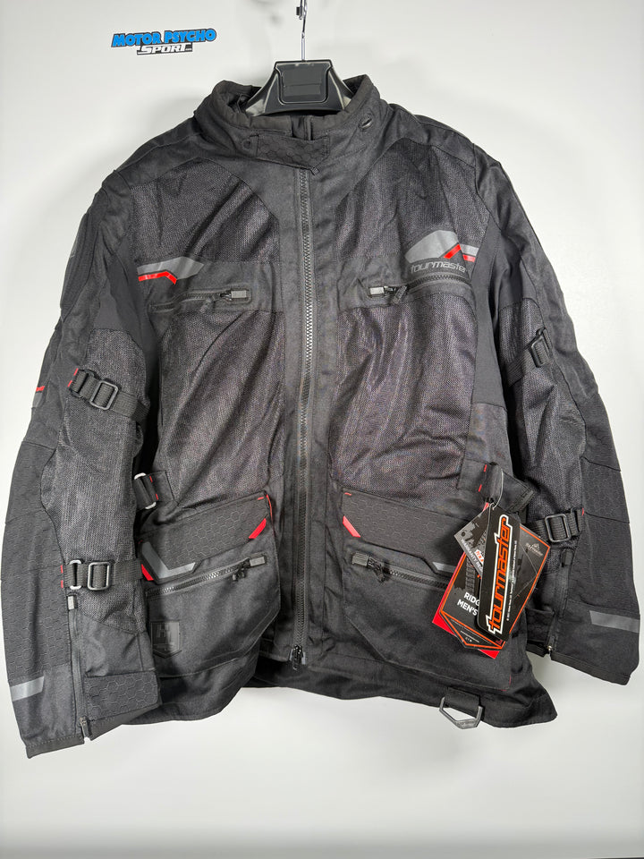 Tourmaster Men's Ridgecrest Mesh Adventure Jacket - Black - Size XXXL - OPEN BOX