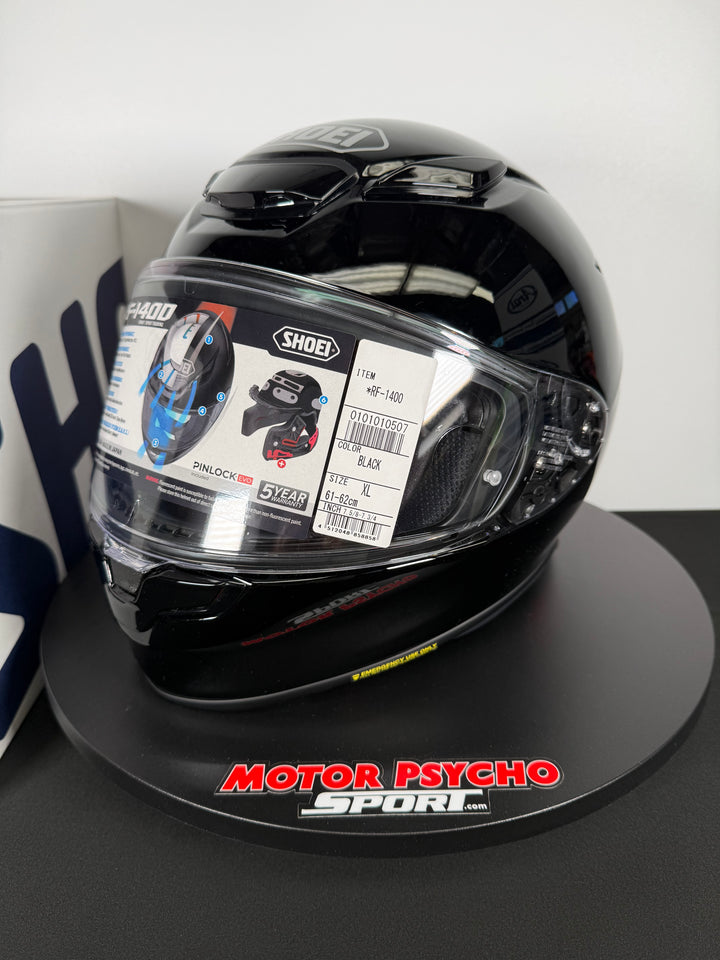 Shoei RF-1400 Helmet - Gloss Black - Size XL - USED / OPEN BOX - FINAL SALE / NO RETURNS