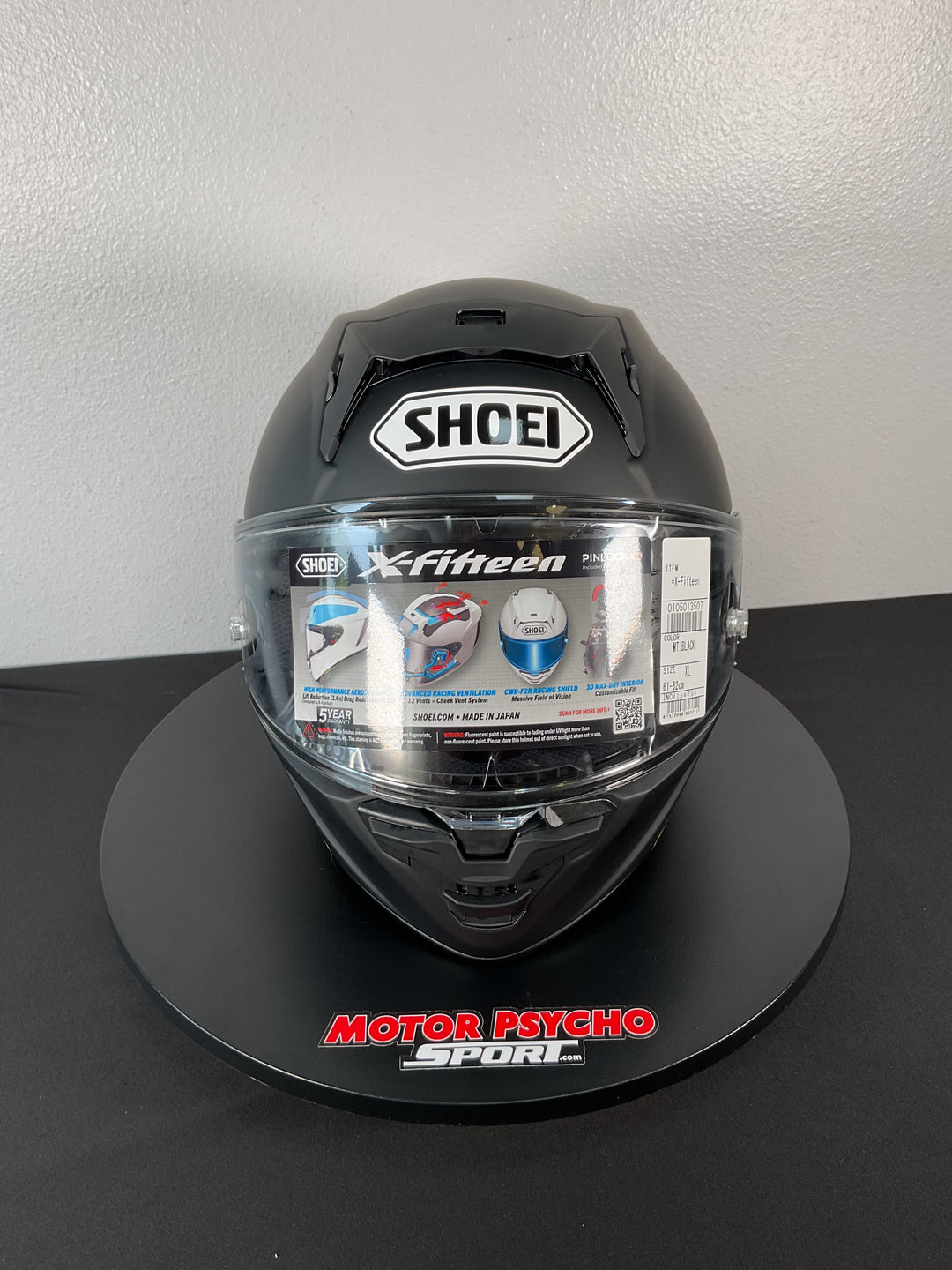Shoei X-15 Helmet - Matte Black - Size XL - USED / OPEN BOX