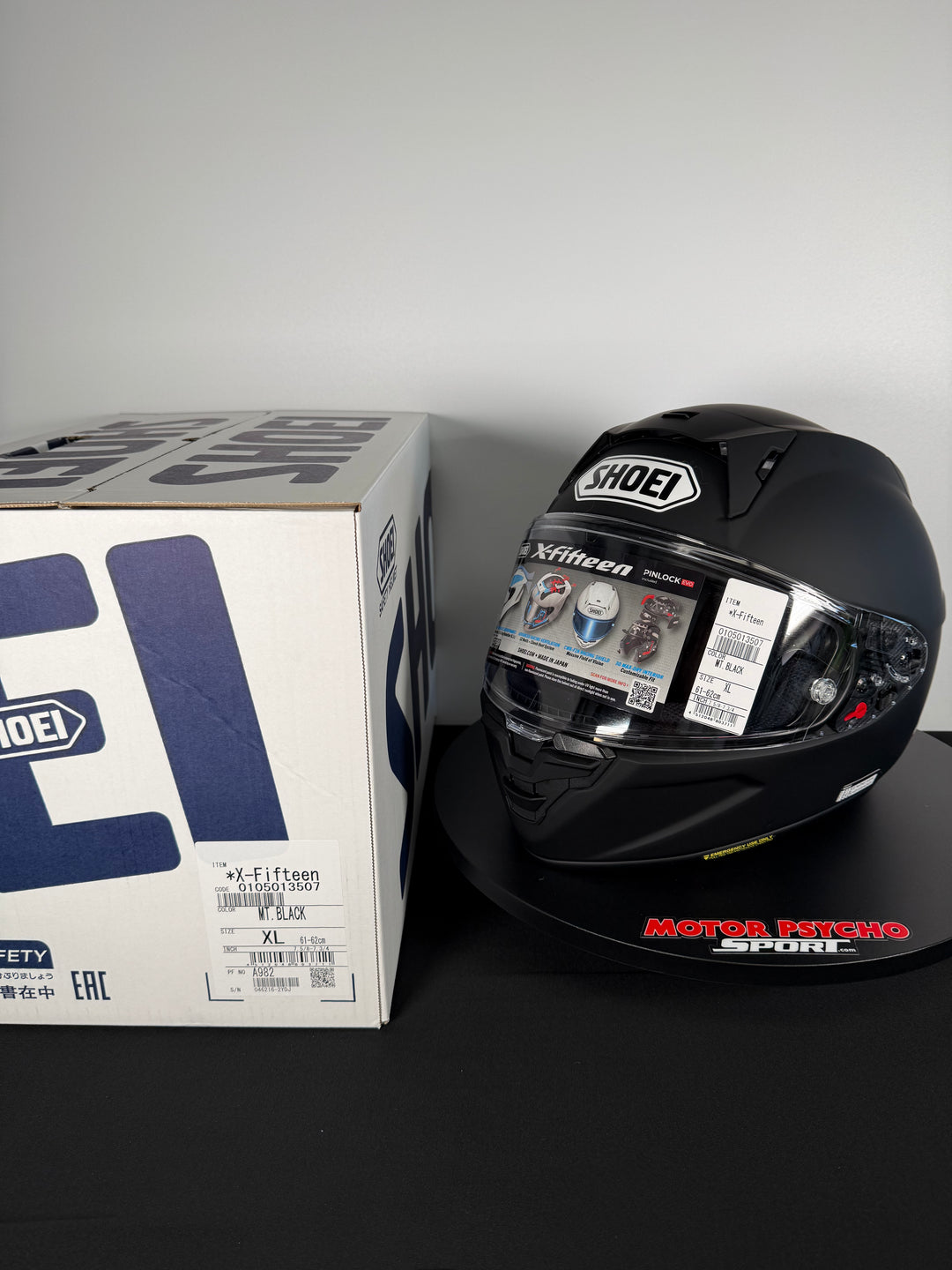 Shoei X-15 Helmet - Matte Black - Size XL - USED / OPEN BOX - FINAL SALE / NO RETURNS