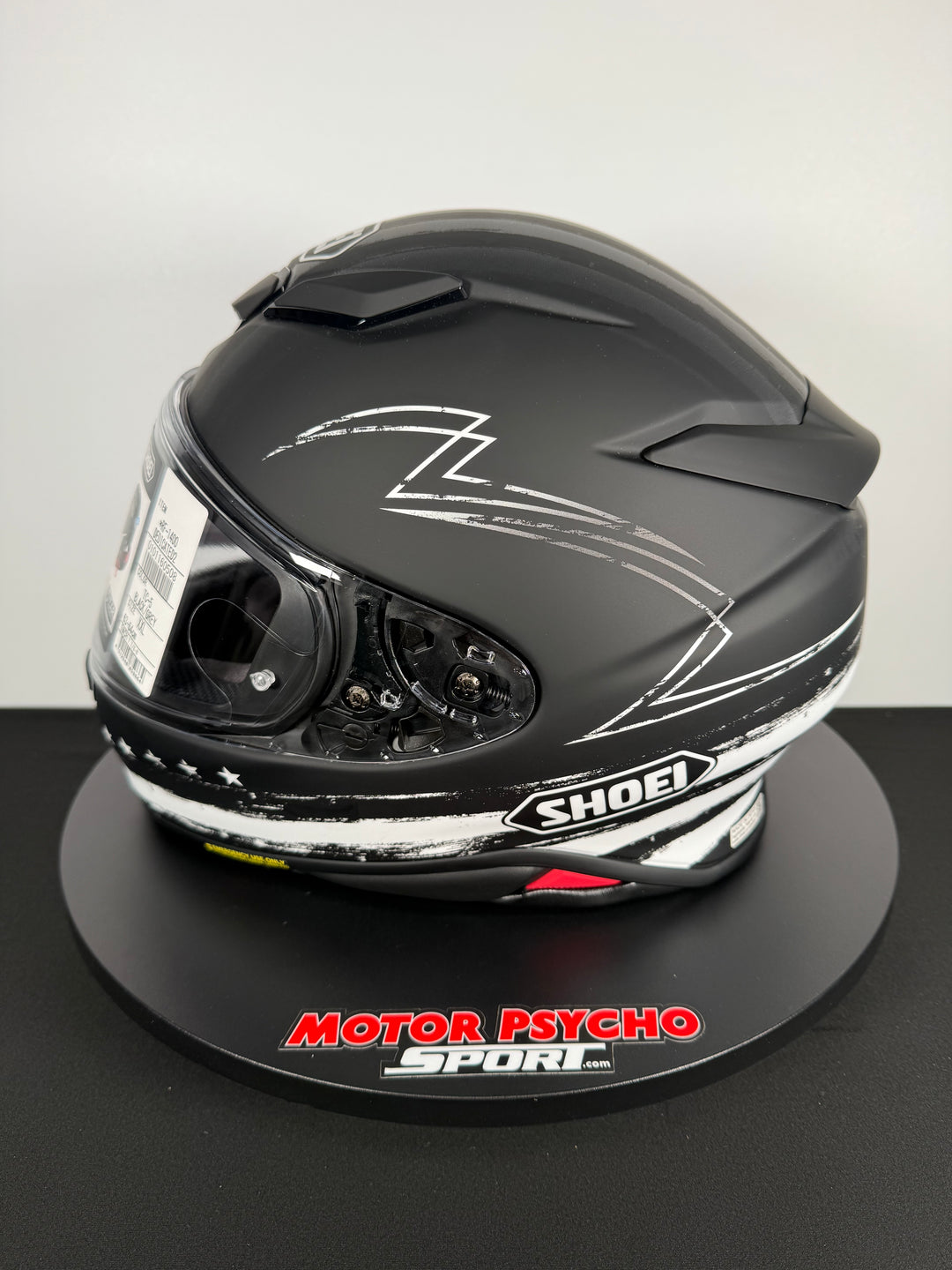 Shoei RF-1400 Dedicated 2 Helmet Matte TC-5 Black/White - Size XXL - USED / OPEN BOX - FINAL SALE / NO RETURNS