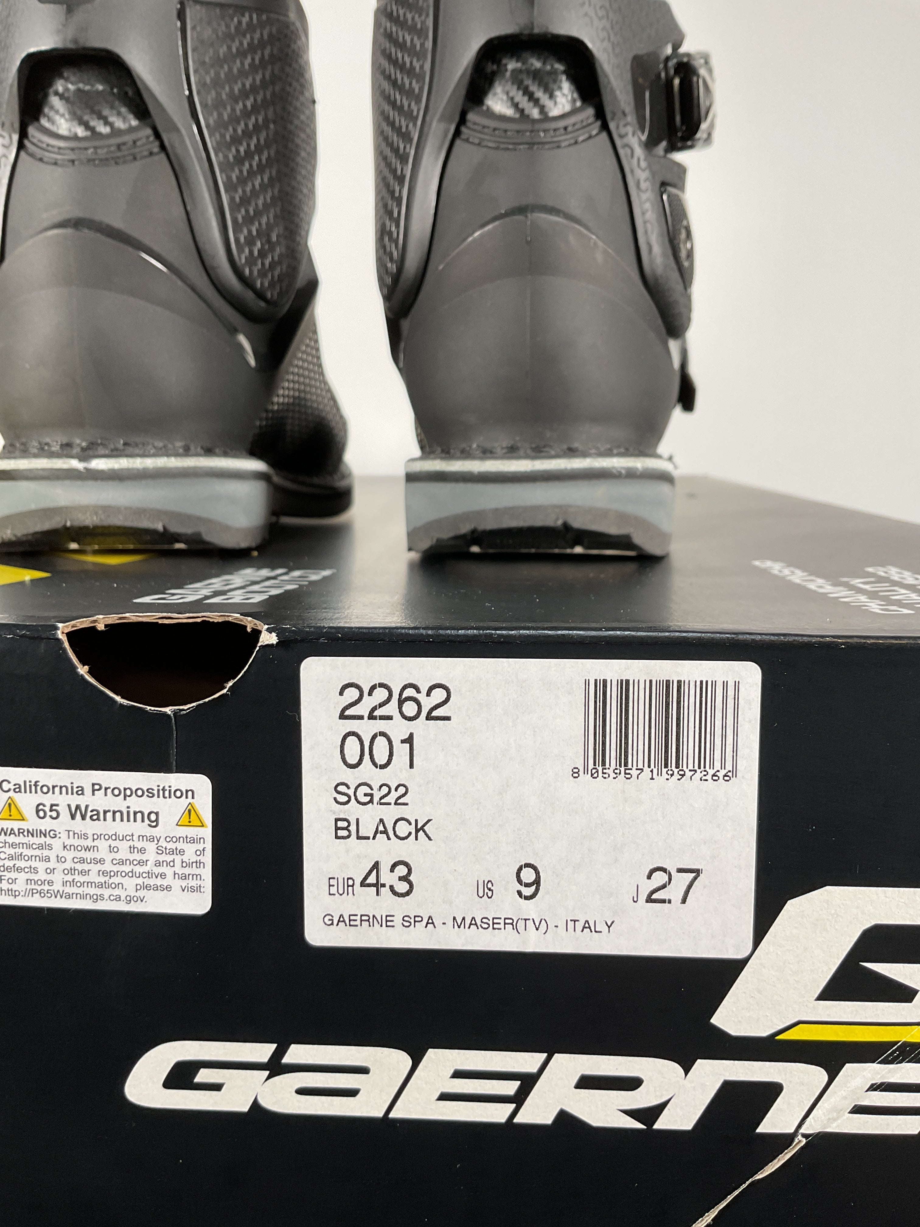 Gaerne SG-22 Boots - Black - Size 9 - OPEN BOX – Motor Psycho Sport