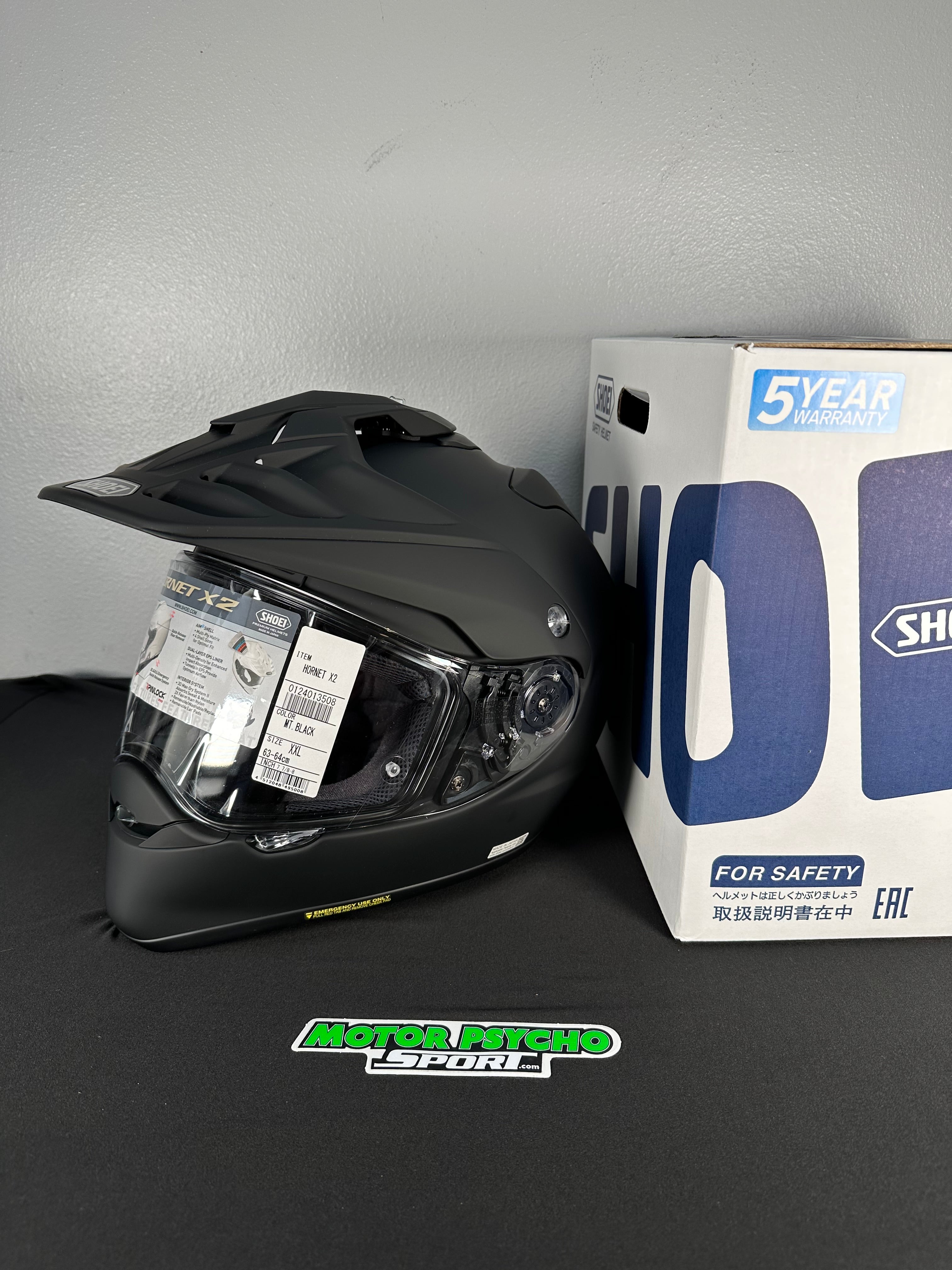 Shoei Hornet X2 Adventure Helmet - Matte Black - Size 2XL - USED
