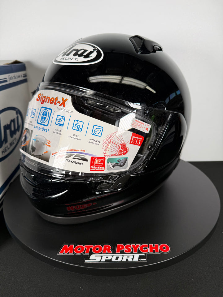 Arai Signet-X Helmet - Pearl Black - Size XL - OPEN BOX - FINAL SALE / NO RETURNS