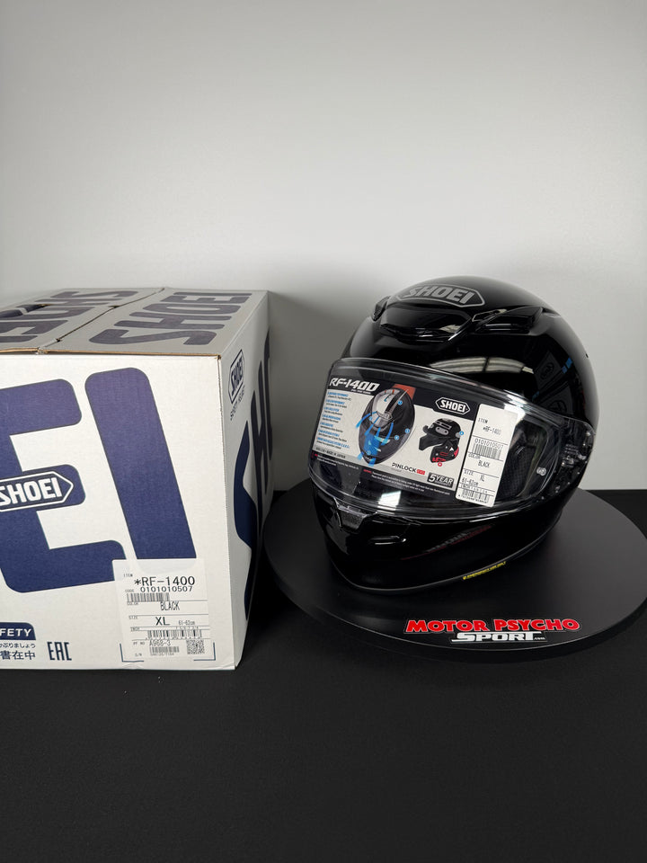 Shoei RF-1400 Helmet - Gloss Black - Size XL - USED / OPEN BOX - FINAL SALE / NO RETURNS
