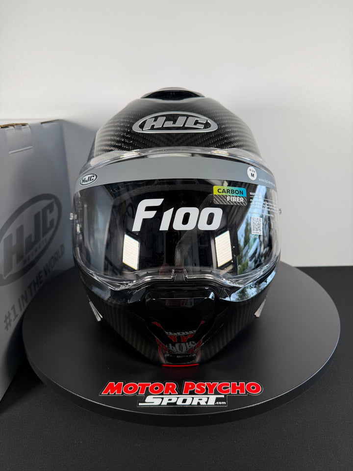 HJC F100 CARBON MODULAR HELMET - BLACK - Size M - OPEN BOX