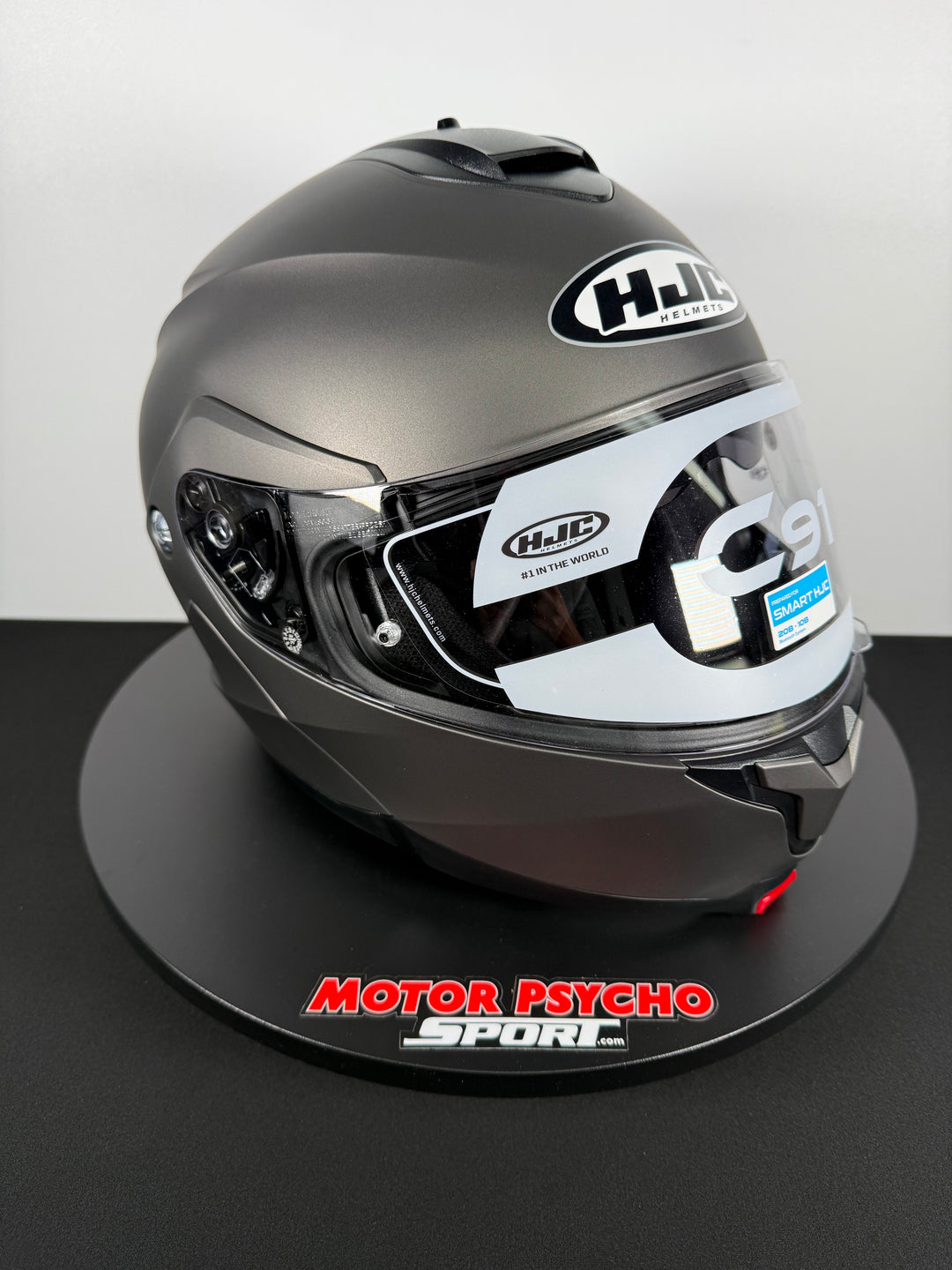 HJC C91/C91 PLUS HELMET - SEMI-FLAT TITANIUM - Size L
