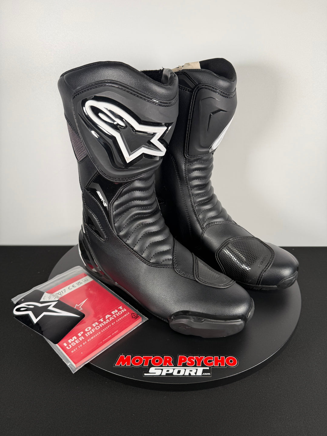 Alpinestars Smx S Waterproof Boots - Black - Size EU 43 / US 9 - OPEN BOX - FINAL SALE / NO RETURNS