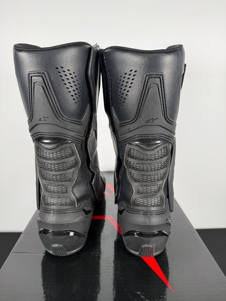 ALPINESTARS SMX-6 V3 VENTED BOOTS - BLACK - Size Euro 48 / US 12.5 - USED / GOOD