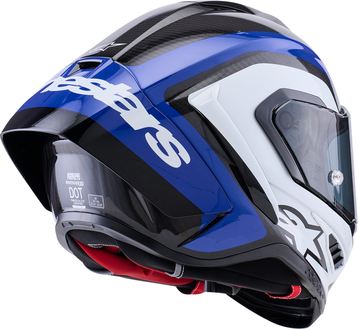 Alpinestars Supertech R10 Arius Helmet -Gloss Black/White/Blue