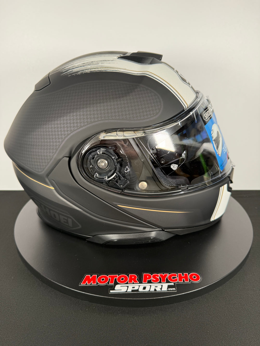 Shoei Neotec 3 Satori Modular Helmet - TC-5 Matte Black/White - Size XL - USED / OPEN BOX - FINAL SALE / NO RETURNS
