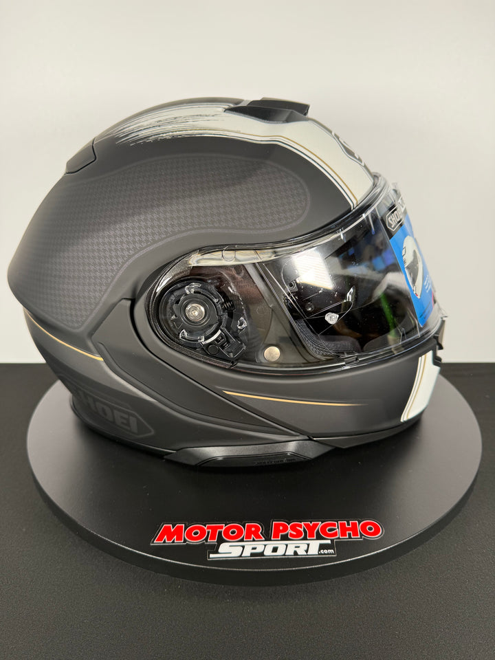Shoei Neotec 3 Satori Modular Helmet - TC-5 Matte Black/White - Size XL - USED / OPEN BOX - FINAL SALE / NO RETURNS