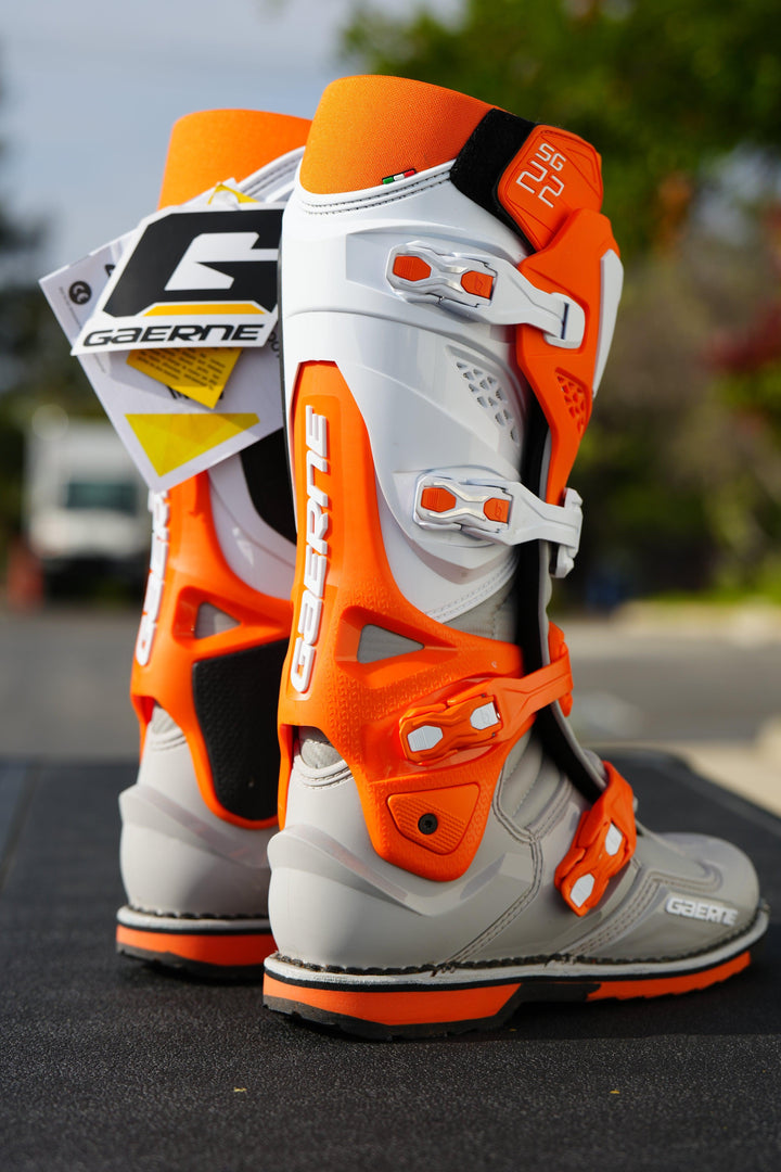 Gaerne SG-22 Boots - Orange/White/Grey