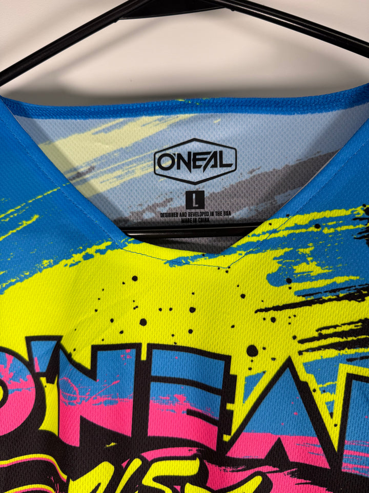 O'Neal Mayhem Reseda Jersey Black/Neon - Size L - OPEN BOX