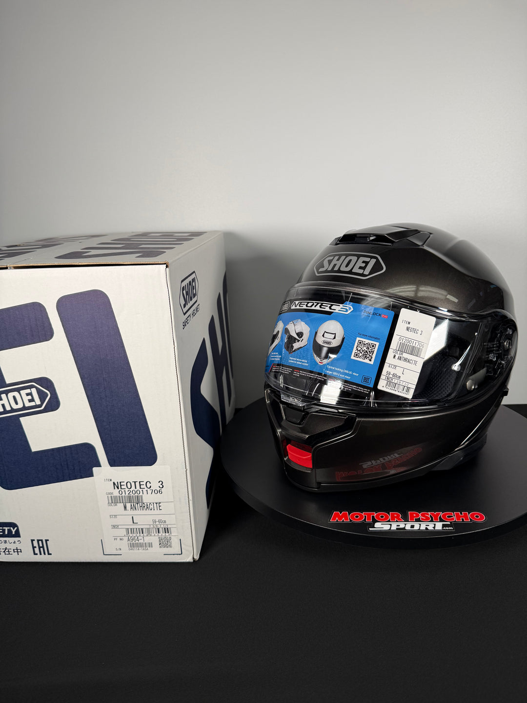 Shoei Neotec 3 Modular Helmet - Anthracite Metallic - Size Large - USED / OPEN BOX