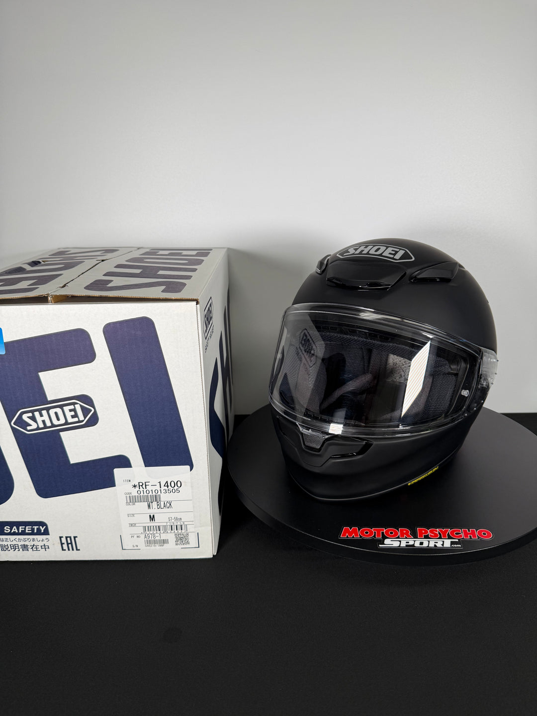 Shoei RF-1400 Helmet - Matte Black - Size M - USED / GOOD - FINAL SALE / NO RETURNS