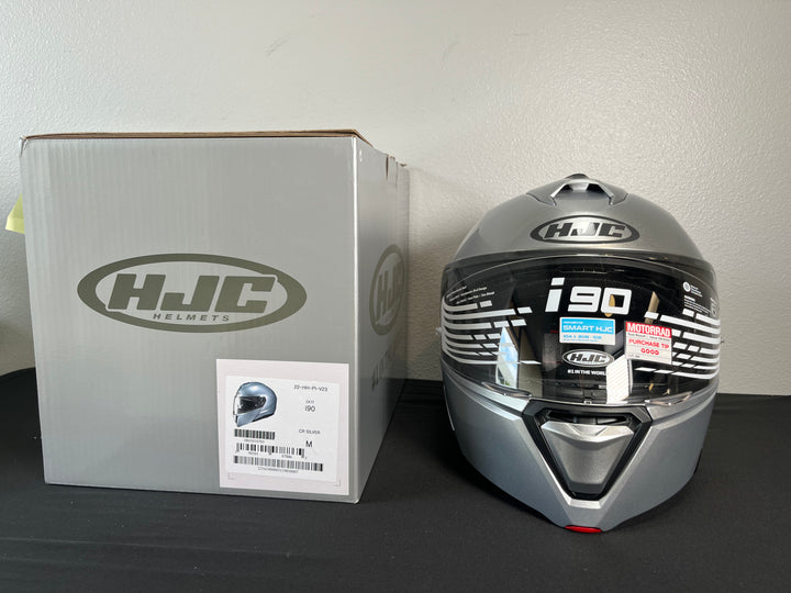 HJC i90 Modular Helmet - Silver - Size Medium - OPEN BOX