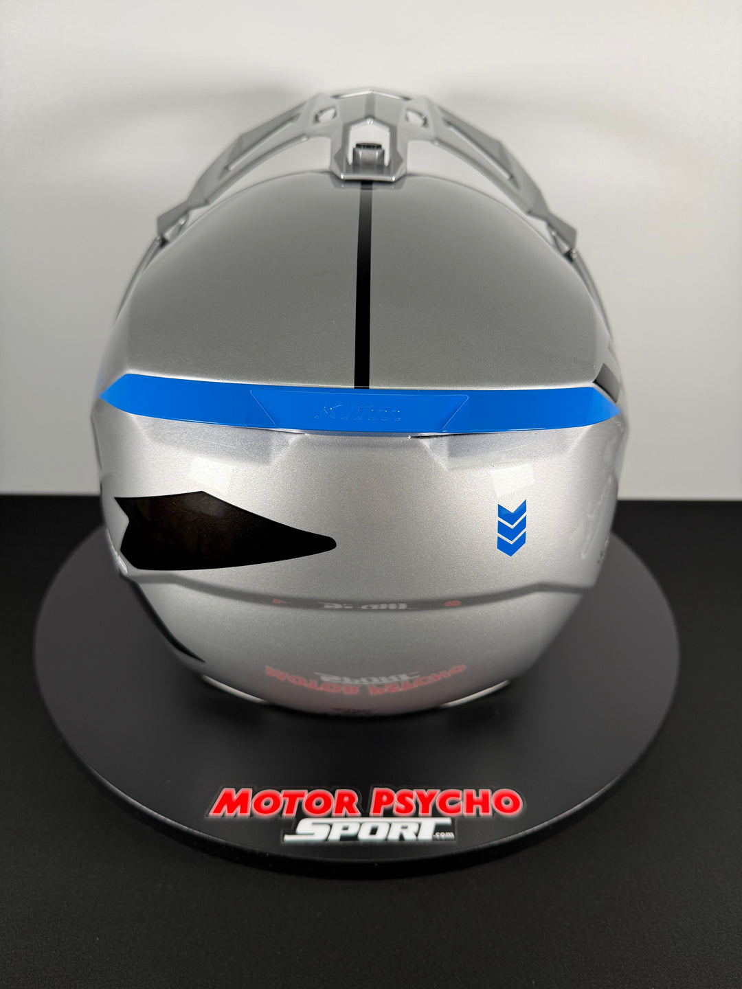 Klim X1 ALPHA HELMET ECE/DOT-GLOSS CONCEPT HIGH-RISE - ELECTRIC BLUE LEMONADE - Size 2XL - OPEN BOX