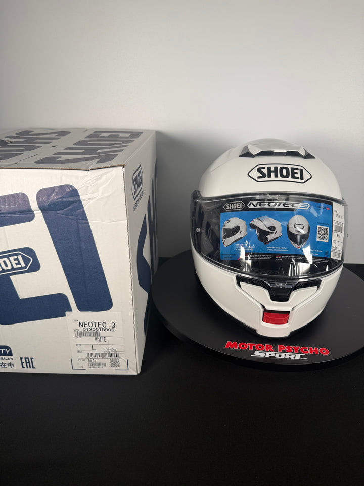 Shoei Neotec 3 Modular Helmet - Gloss White - Size Large - USED / OPEN BOX #2