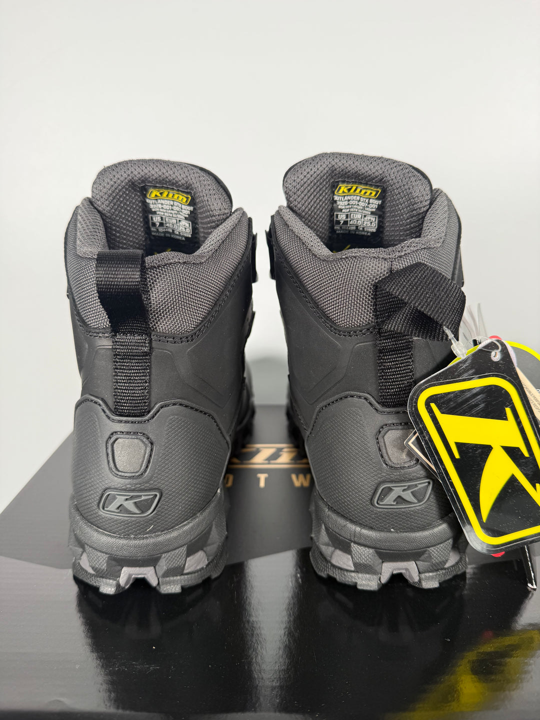 KLIM OUTLANDER GTX BOOT - STEALTH BLACK - Size Euro 40.0 / US 7 - OPEN BOX