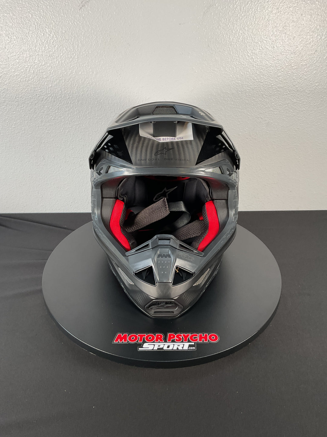 Alpinestars Supertech M10 Fame Helmet - Black Carbon Matte & Glossy - Size Large - USED LIKE NEW