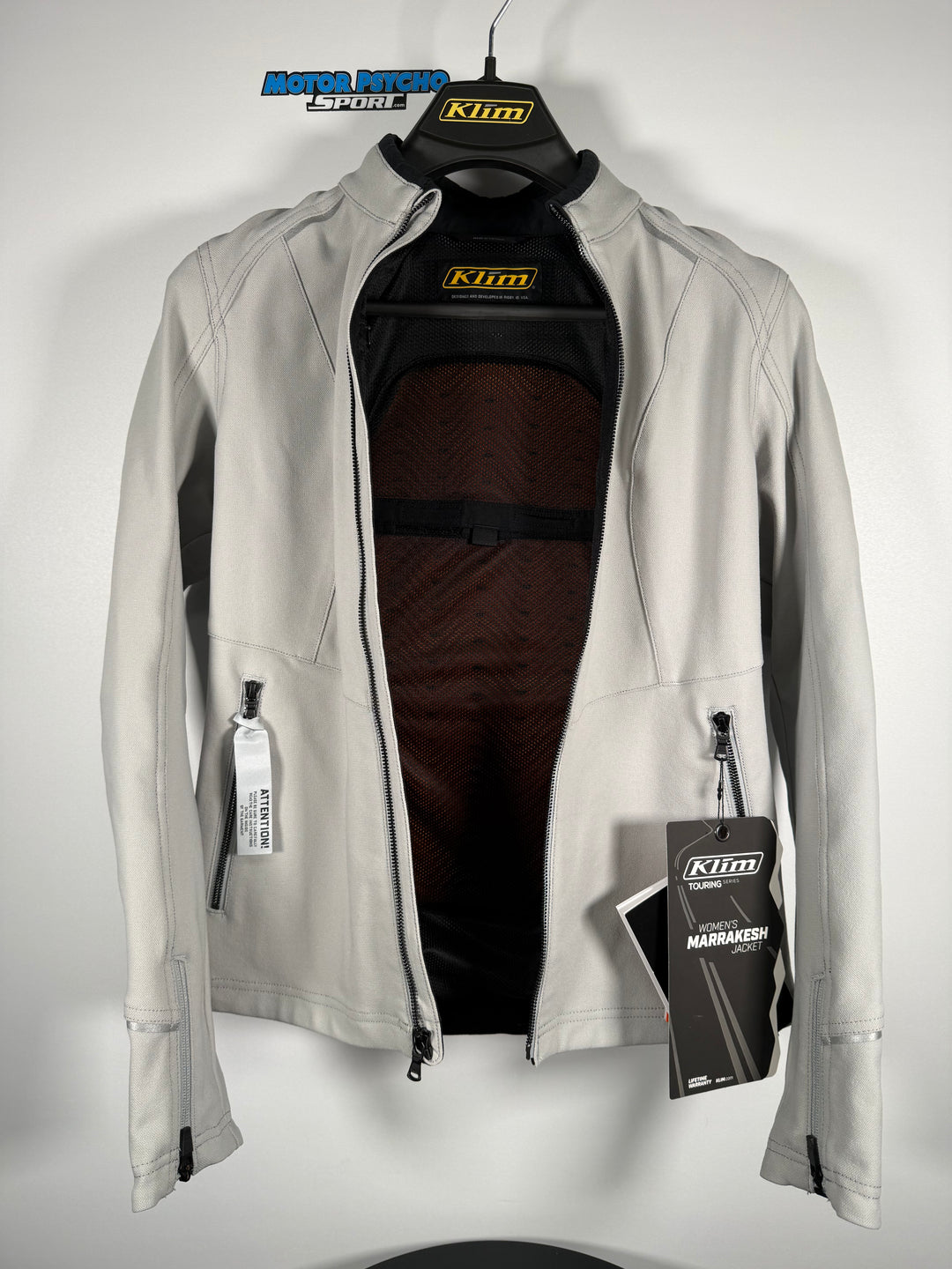 KLIM WOMEN'S MARRAKESH JACKET - COOL GRAY Size S - OPEN BOX