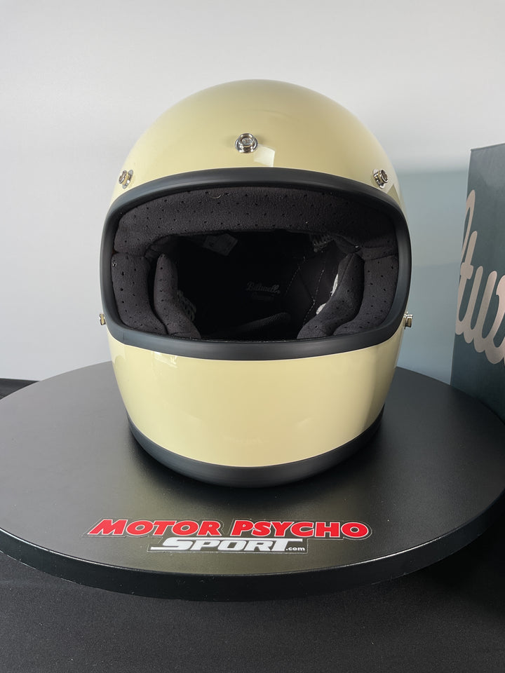 Biltwell Gringo Classic-Full Face Motorcycle Helmet - Size M - Used Like New