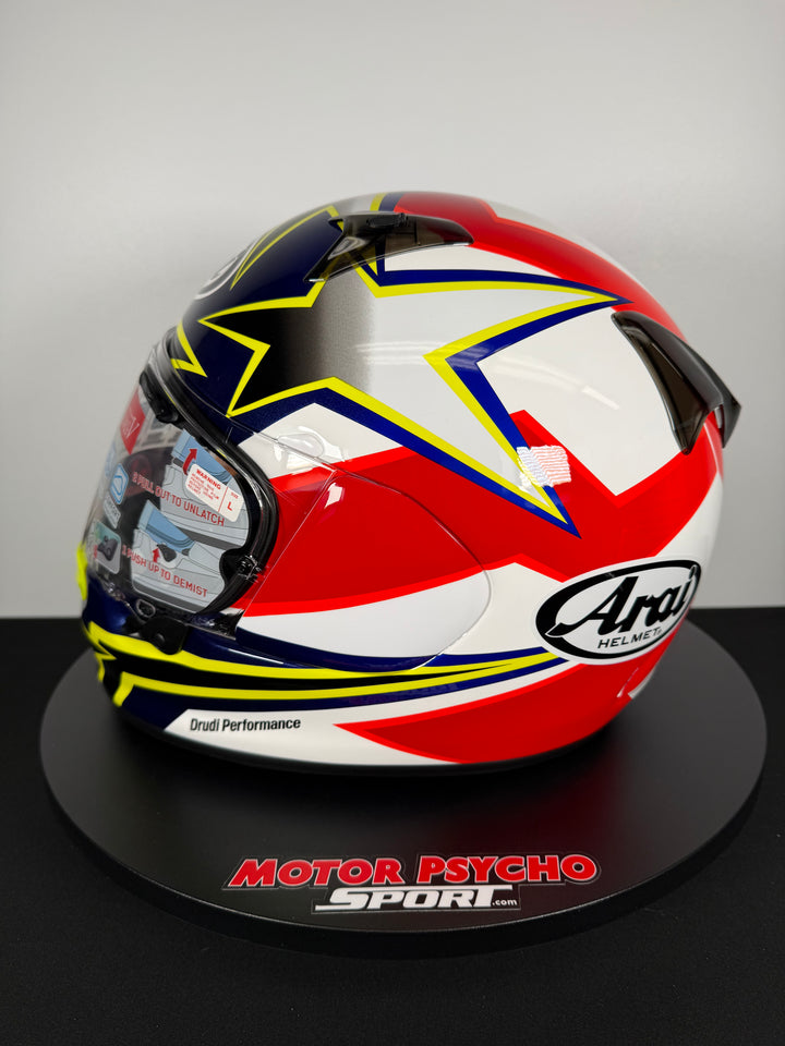Arai Regent-X Helmet - Stars & Stripes Yellow - Size Large - OPEN BOX - FINAL SALE / NO RETURNS