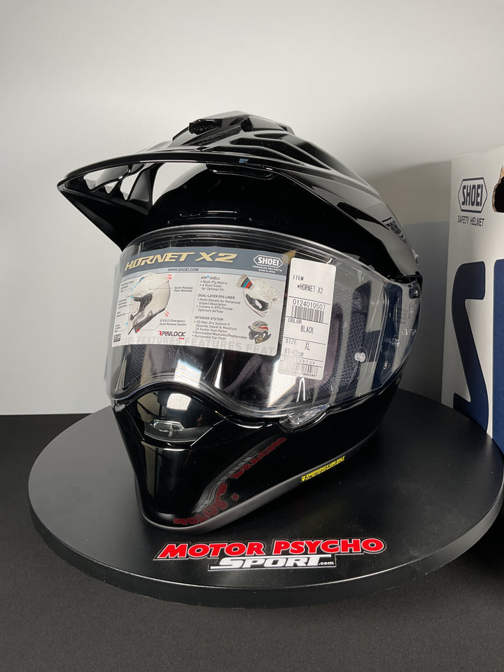 Shoei Hornet X2 Adventure Helmet - Black - Size XL - Used Open Box