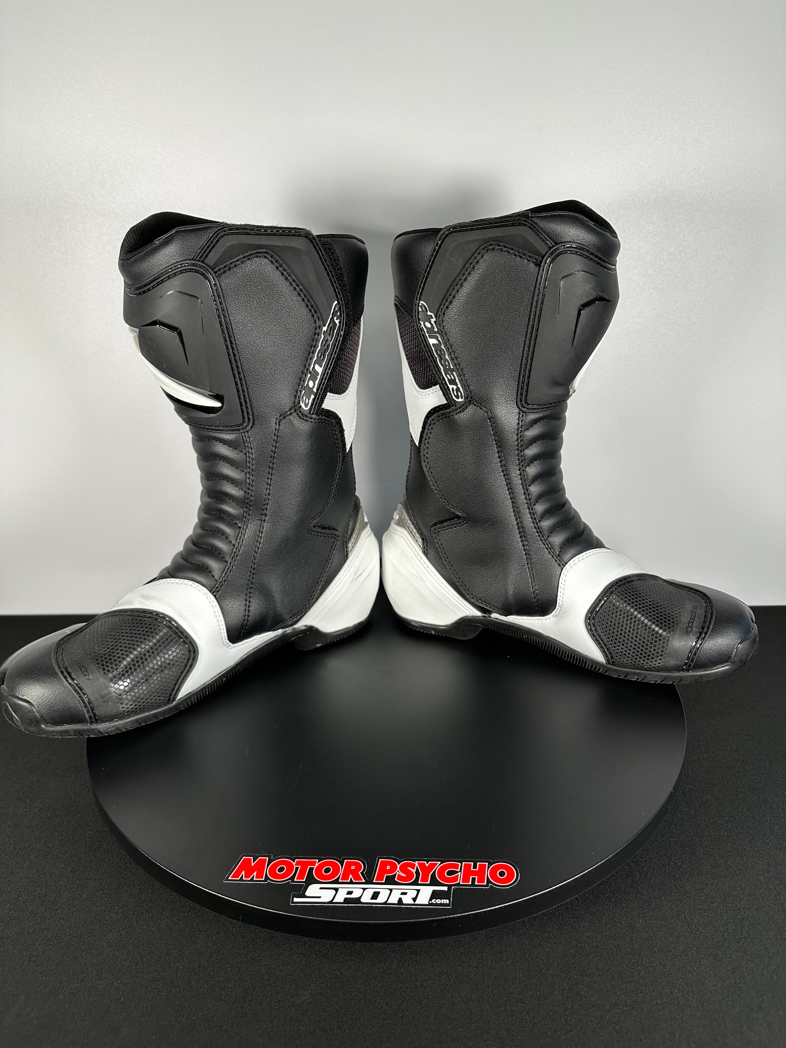 Alpinestars SMX S Black/White Boots – Motor Psycho Sport