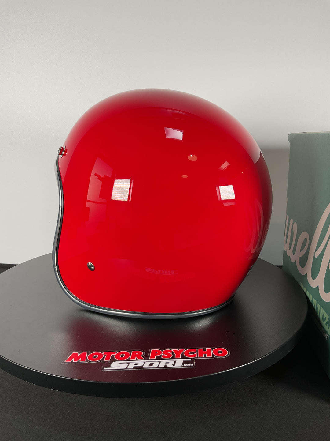Biltwell Bonanza Helmet Gloss Blood Red - Size Small - Used Like New