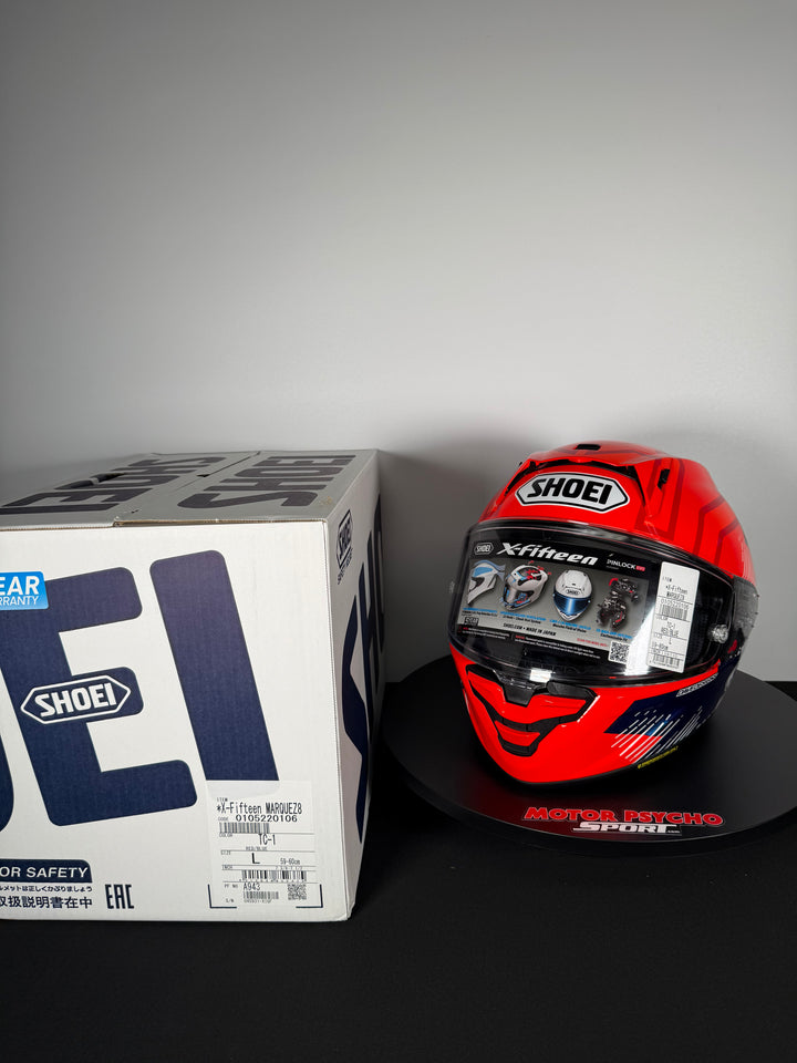 Shoei X-15 Marquez 8 Helmet - TC-1 - Size Large - USED / OPEN BOX #3