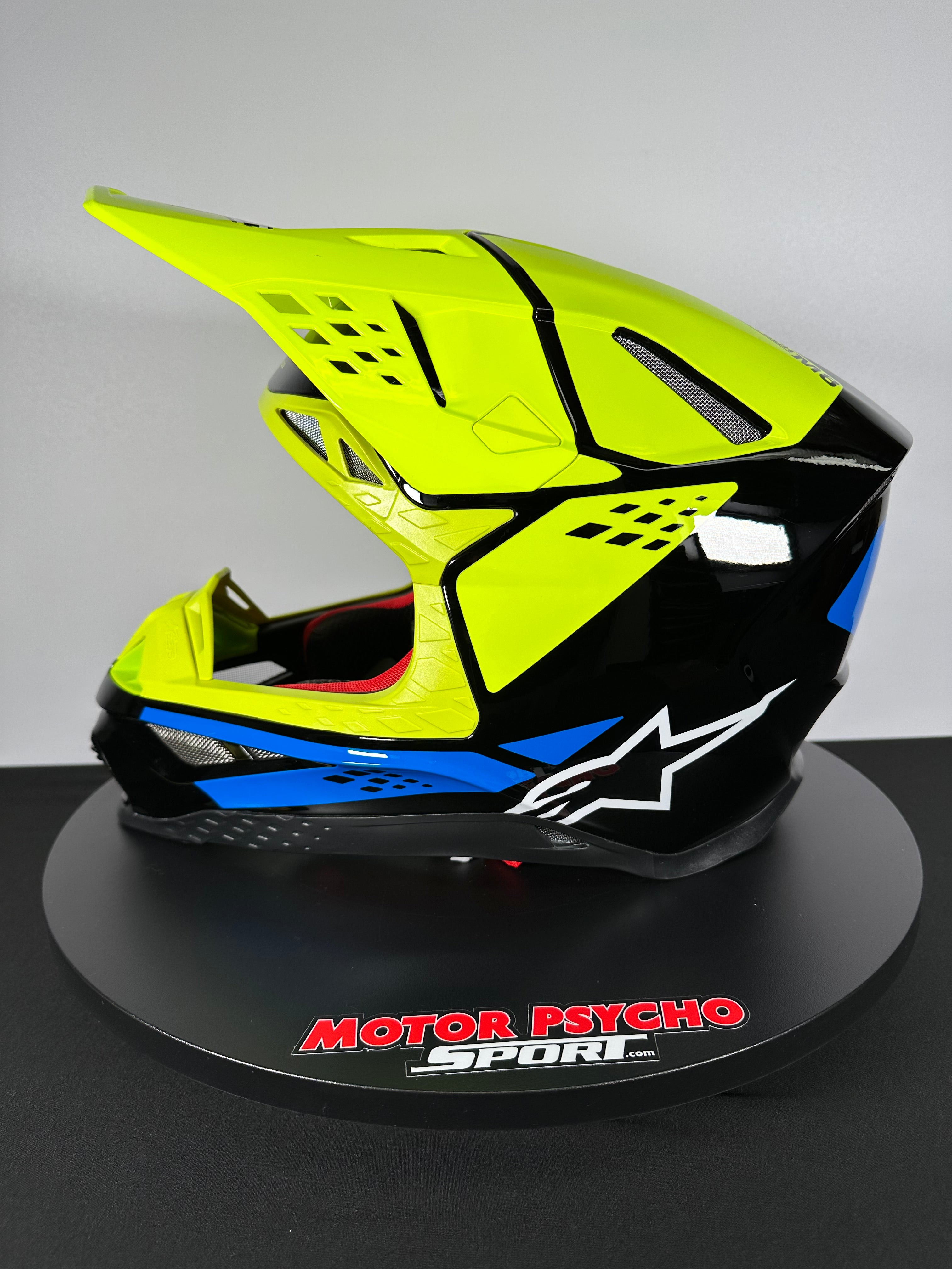 Alpinestars Supertech M8 Factory Black/Yellow Fluo/Blue Glossy