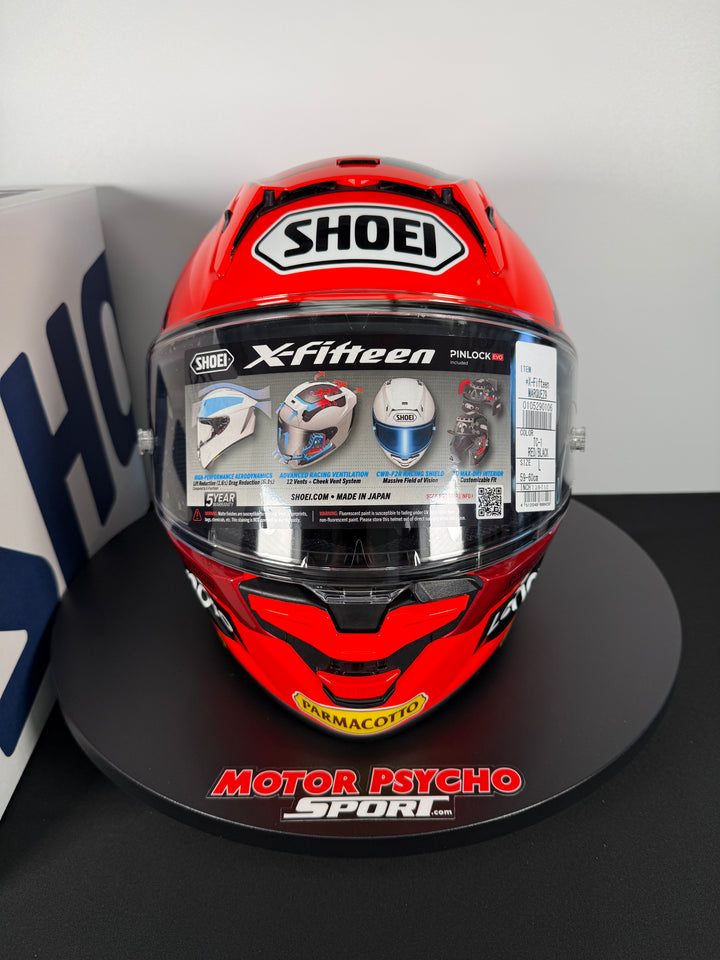 Shoei X-15 M. Marques 9 Helmet - TC-1 - Size L - USED / OPEN BOX