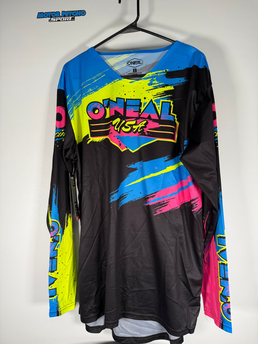 O'Neal Mayhem Reseda Jersey Black/Neon - Size L - OPEN BOX