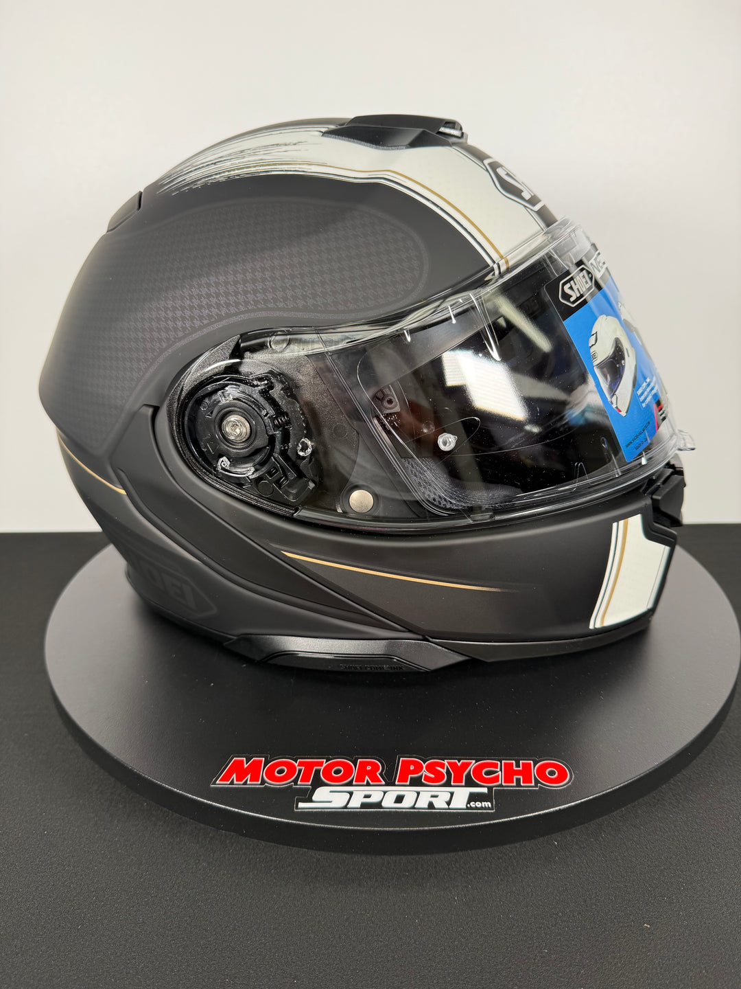 Shoei Neotec 3 Satori Modular Helmet - TC-5 Matte Black/White - Size Large - USED / OPEN BOX - FINAL SALE / NO RETURNS
