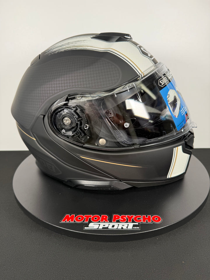 Shoei Neotec 3 Satori Modular Helmet - TC-5 Matte Black/White - Size Large - USED / OPEN BOX - FINAL SALE / NO RETURNS