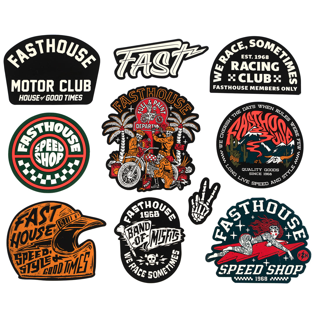 Fasthouse Fall '23 Decal 10-Pack