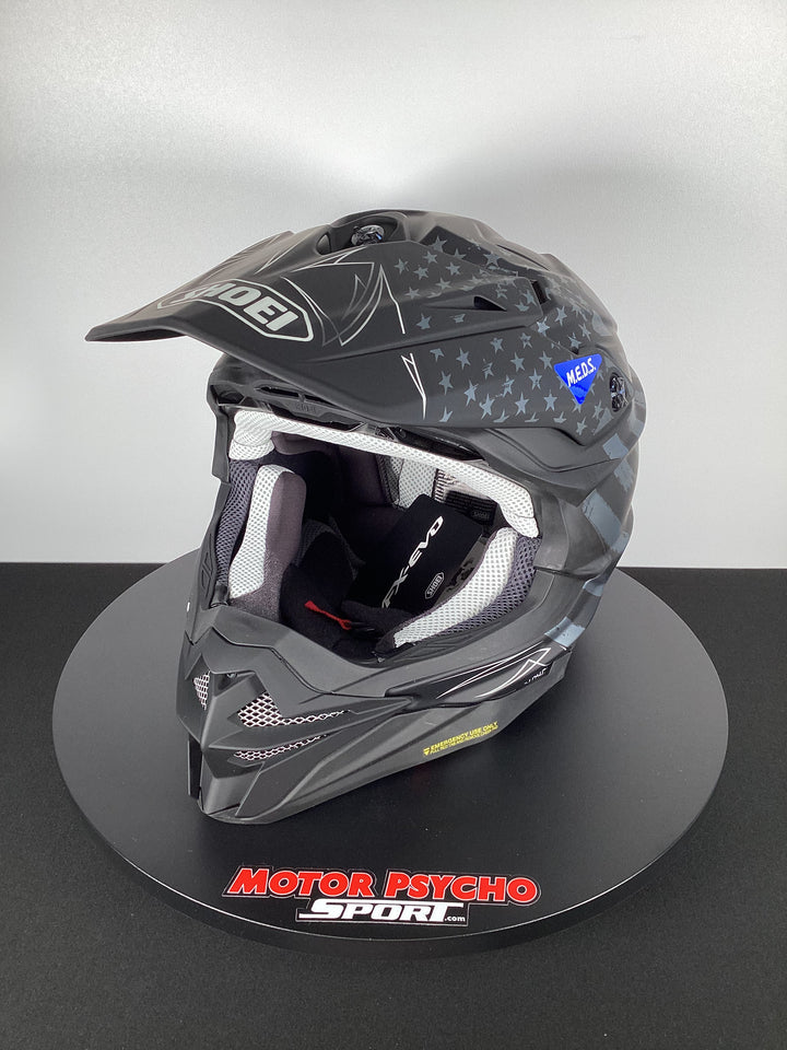 Shoei VFX-EVO Faithful Helmet - TC-5 Matte Black/Gray/White - Size L - OPEN BOX