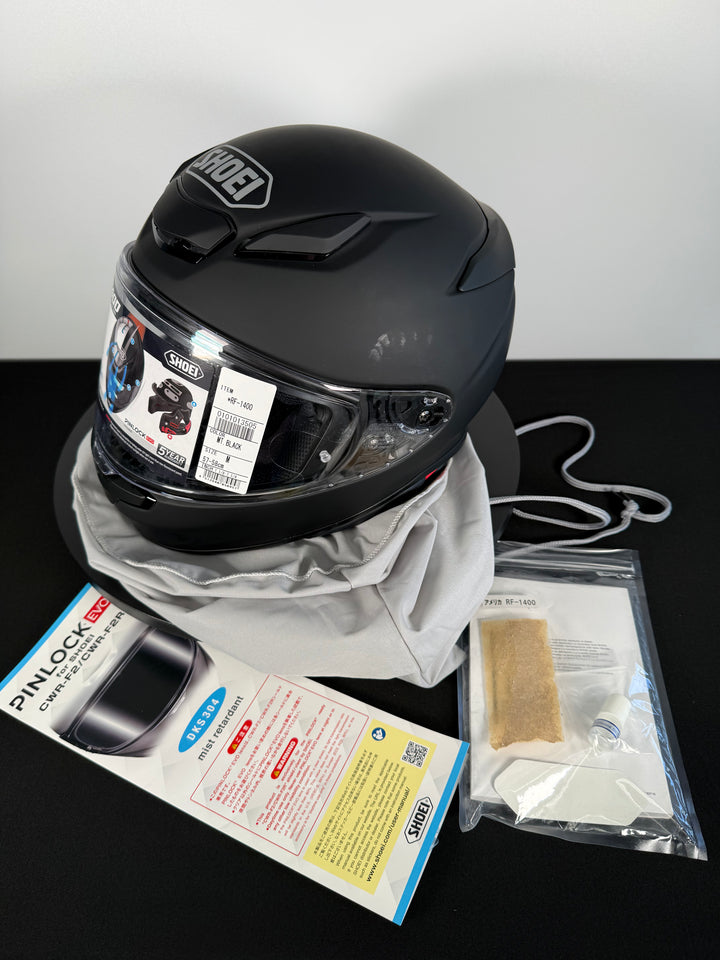 Shoei RF-1400 Helmet - Matte Black - Size Medium - Used Good - Missing Box