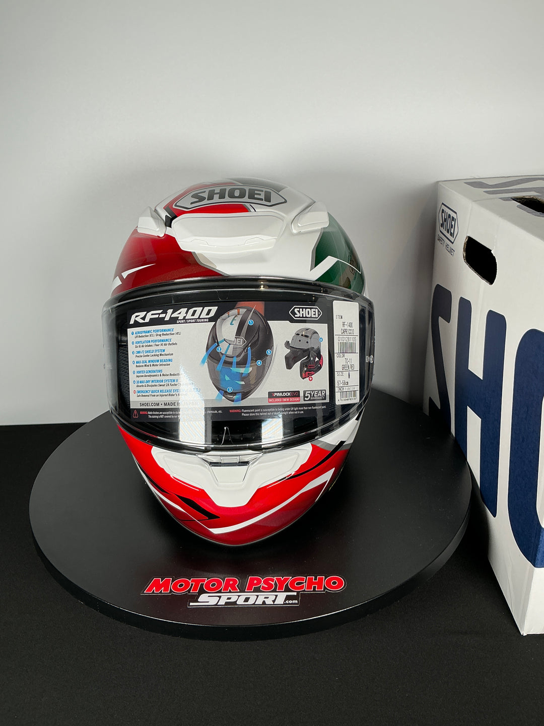 Shoei RF-1400 Capriccio Helmet - TC-11 - Size Large - USED / OPEN BOX