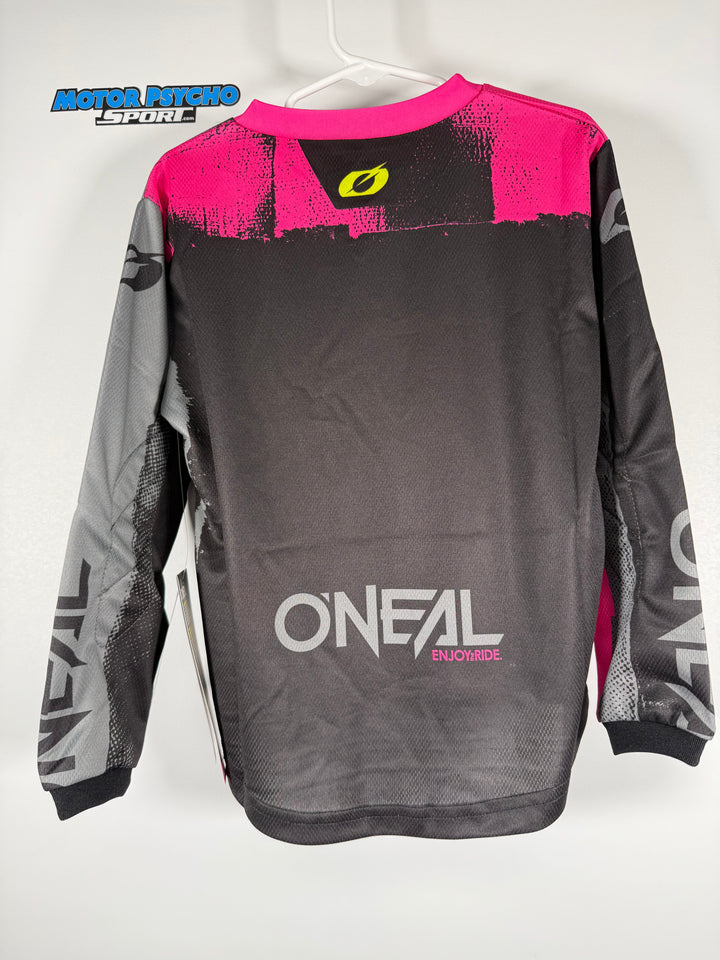 O'Neal Youth Girls Element Shocker Jersey Black/Pink - Size Youth XS - OPEN BOX
