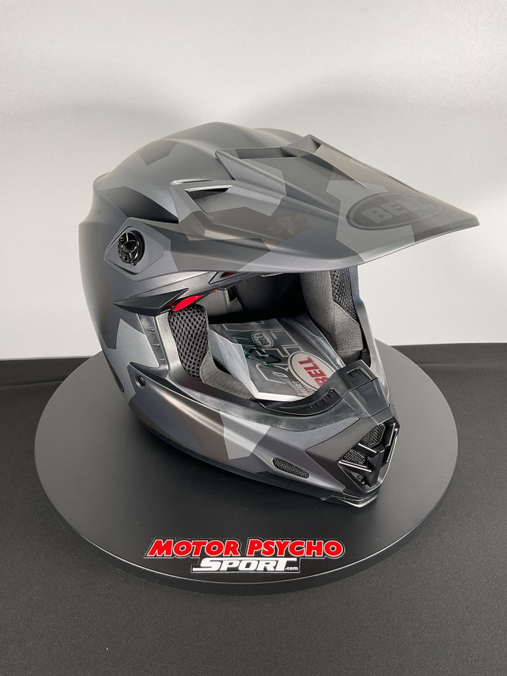 Bell Moto-9S Flex Helmet - Rover Matte Gray Camo - Size L - OPEN BOX