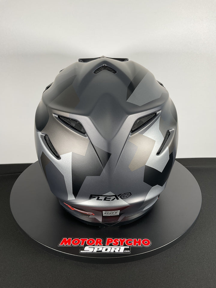 Bell Moto-9S Flex Helmet - Rover Matte Gray Camo - Size L - OPEN BOX