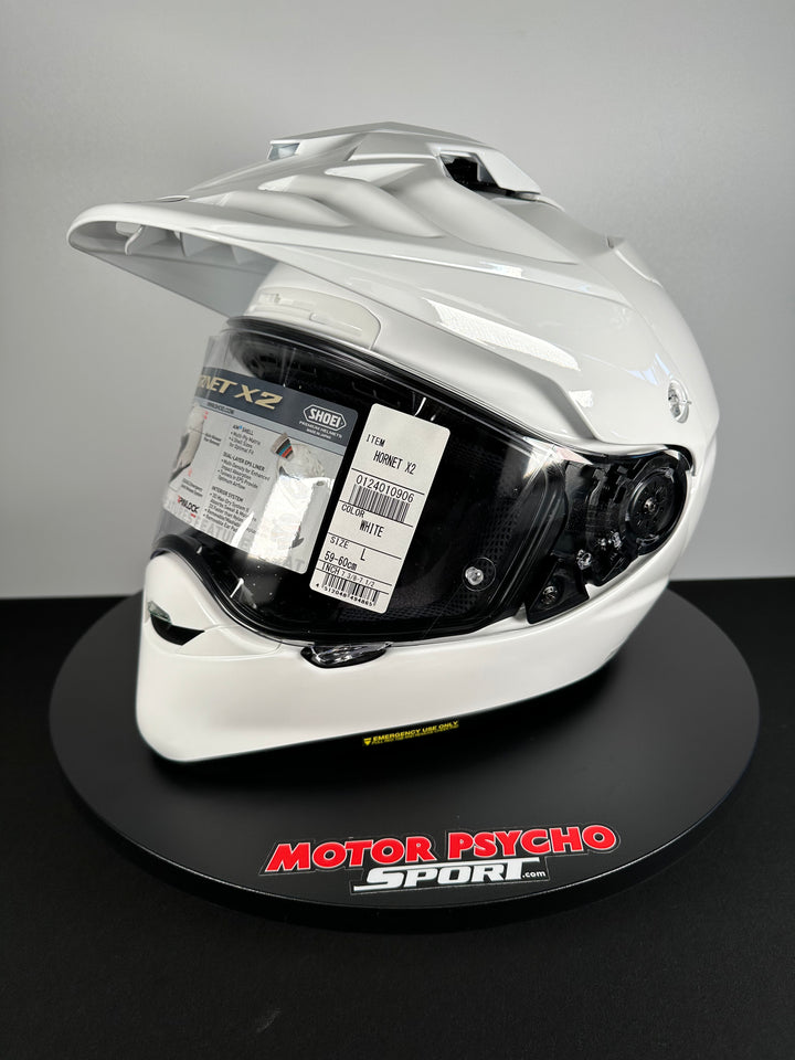 Shoei Hornet X2 Adventure Helmet - White - Size Large - USED / OPEN BOX